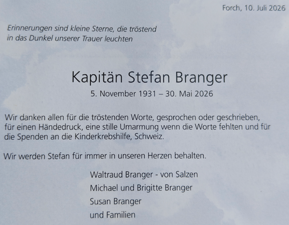 Kapitän Stefan Branger